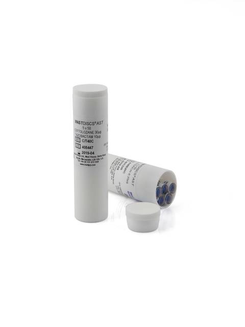 [111433] Norfloxacin 10 µg MASTDISCS AST jutības noteikšanas diski, 5 × 50 diski kasetnēs