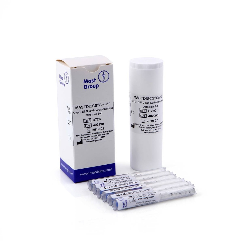 [171722] AmpC, ESßL & Carbapenemase Set D72C, 6 kasetnes ar 50 ID diskiem katrā