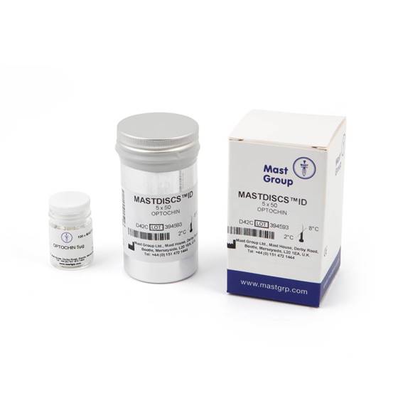 Optochin 5 µg (D42C), 5 x 50