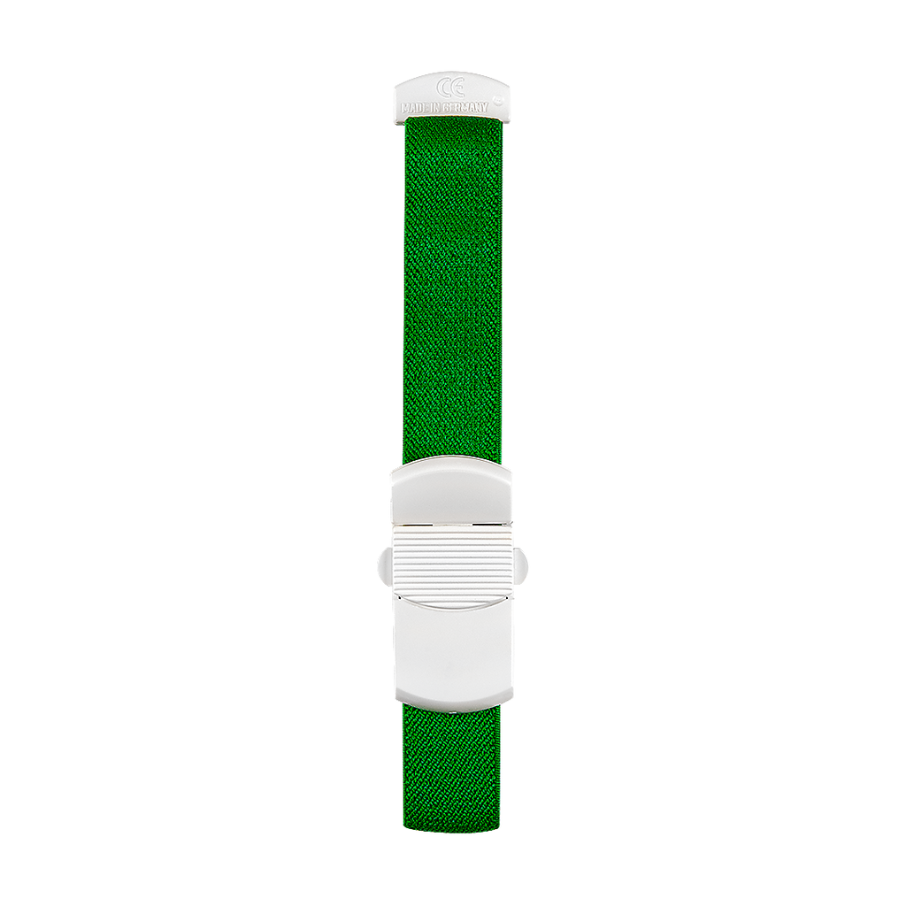 Vacumed® tourniquet for adults with safety closure system, green colour