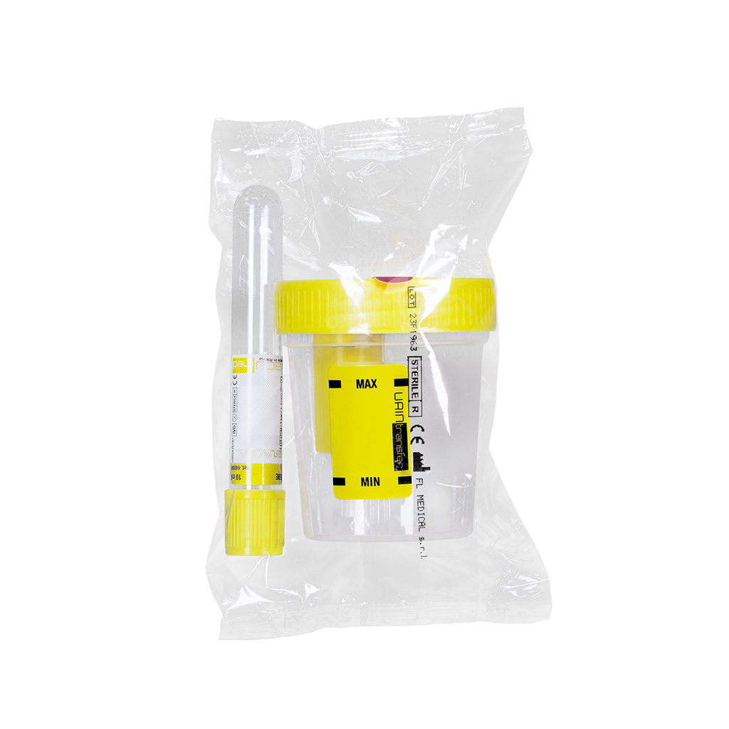 Kit Urintransfer®, individually wrapped, sterile,120 ml, 16x100 mm x 10 ml