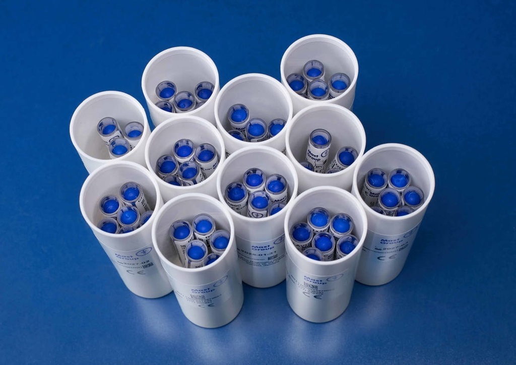 [110312-1] Bacitracin 10 units MASTDISCS AST tundlikkuse määramise kettad, 1 × 50 ketast kassettides