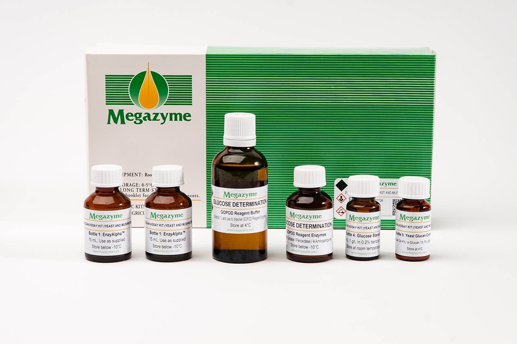 [K-YBGL] Megazyme grybų ir mielių beta gliukano nustatymo rinkinys, 100 tyrimų