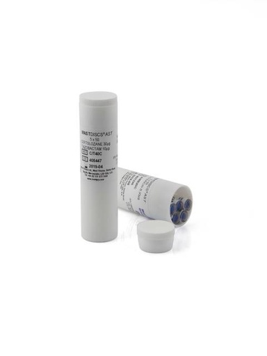 [110122] Ampicillin AP10C, cartridges, 5 x 50 discs 