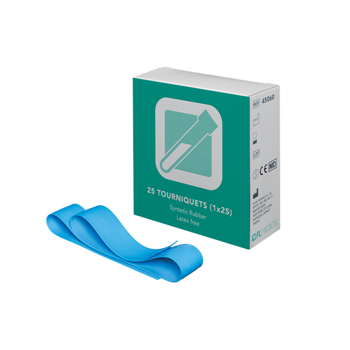 [45060] Vacumed® disposable tourniquet, latex free, light blue color